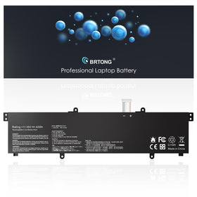BRTONG battery on a desk near a laptop illustrating reliable power for everyday productivity