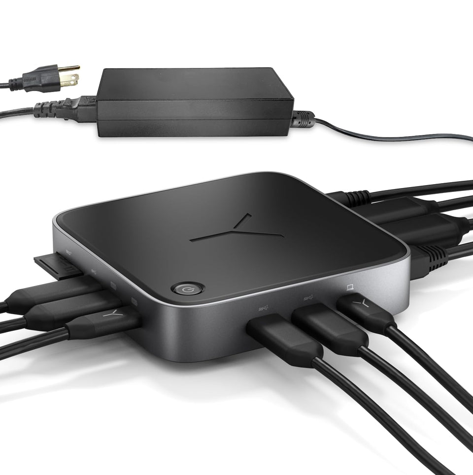 brydge Stone CORE front ports showing USB and card reader, enabling versatile device connections