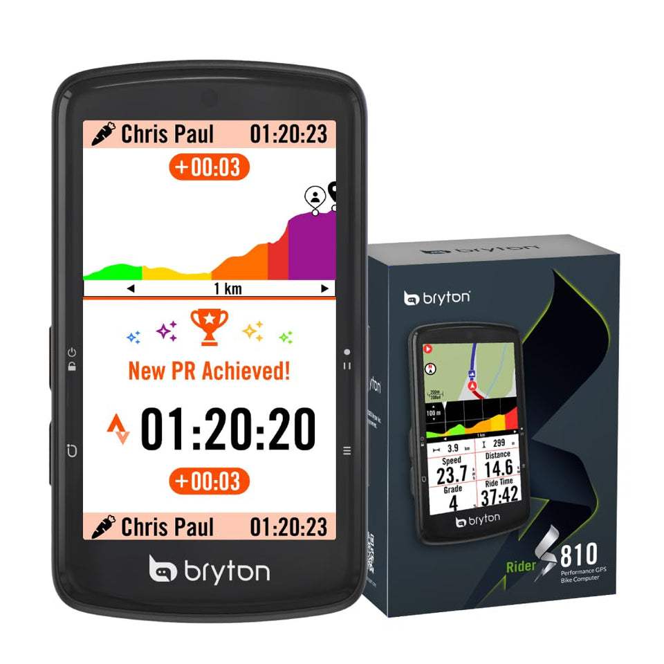 Bryton Rider S810 3.5-inch color screen for easy navigation in bright sun