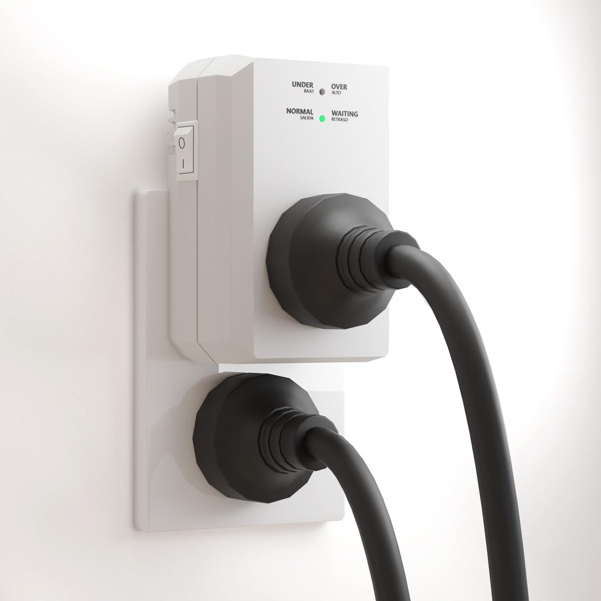 BSEED wall outlet protects refrigerators and consoles during voltage events.