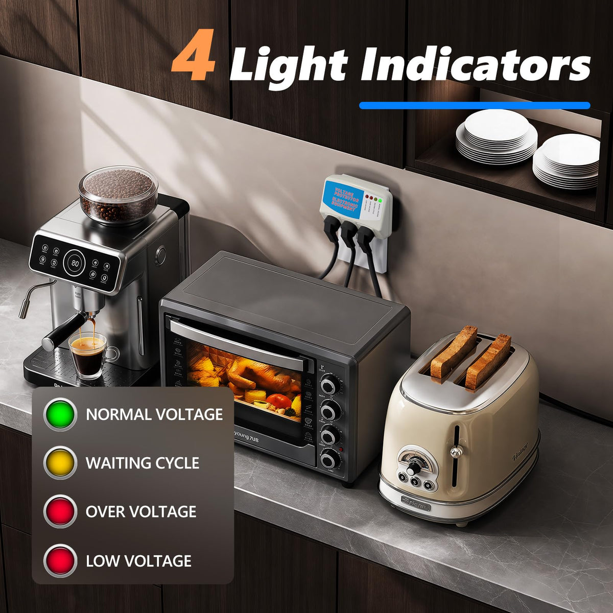 BSEED automatic protection interrupts current during voltage spikes or brownouts