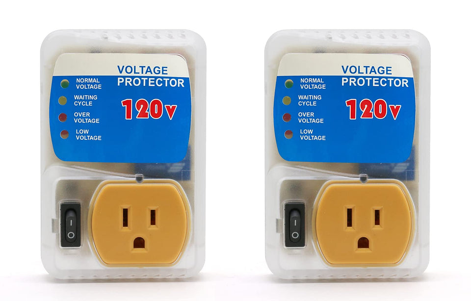 BSEED surge protector on wall outlet guarding 120V appliances from spikes