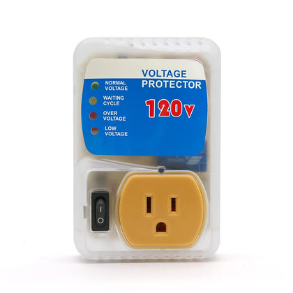 BSEED electronic surge protector front view guards refrigerator against voltage spikes.
