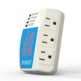 BSEED four-pack retail box showing multiple protectors for whole-home coverage