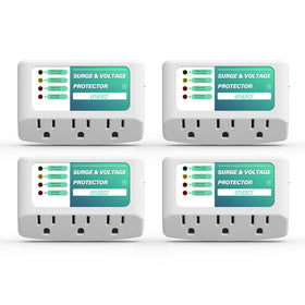 BSEED front view showing three outlets and switch, protecting appliances