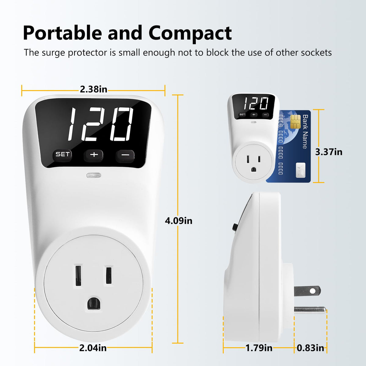 BSEED surge protector adjustable voltage controls for custom protection thresholds
