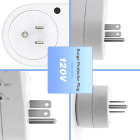 BSEED surge protector compact plug-in unit fits tight outlets and travel setups.