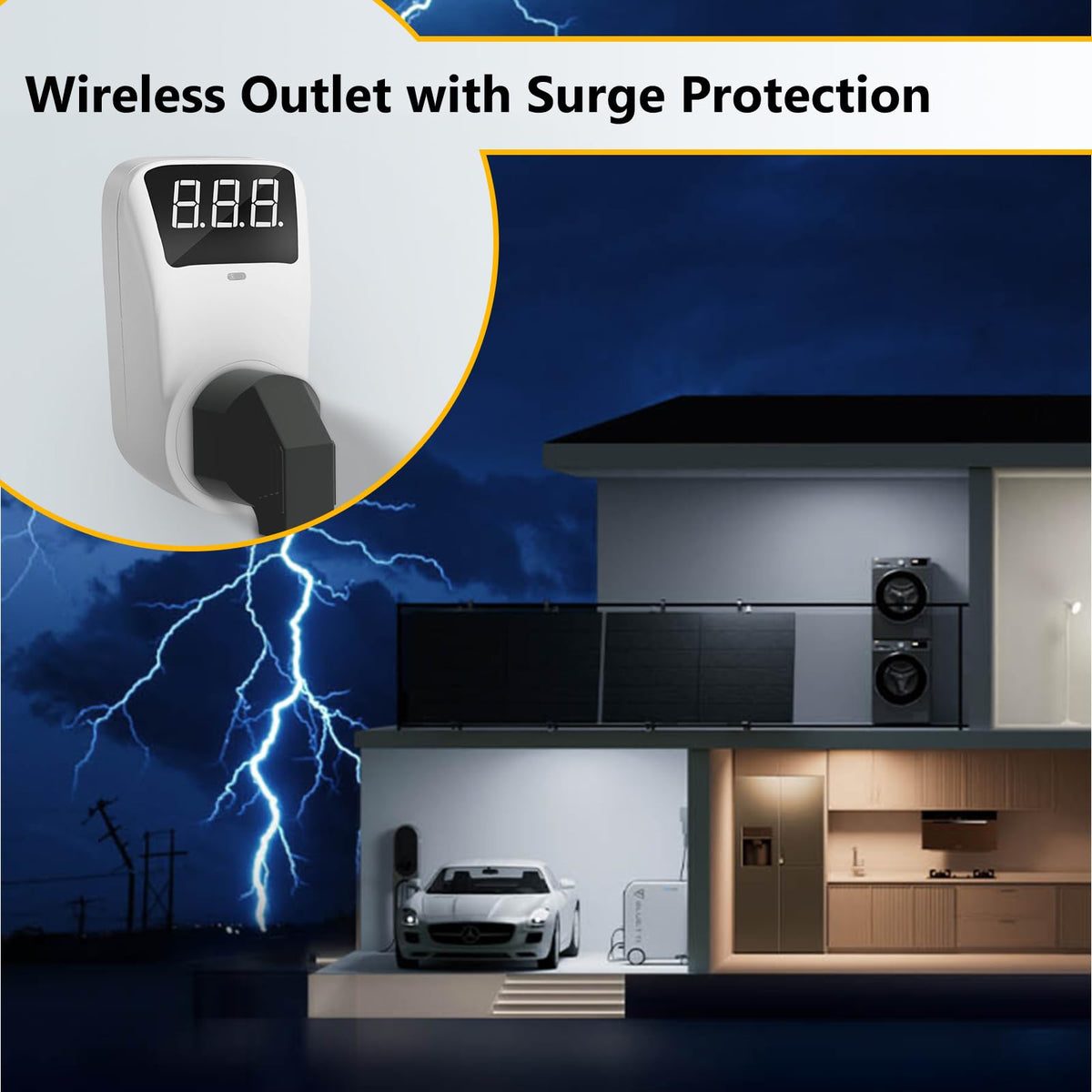 BSEED surge protector flame retardant ABS housing for durable, fire safe use