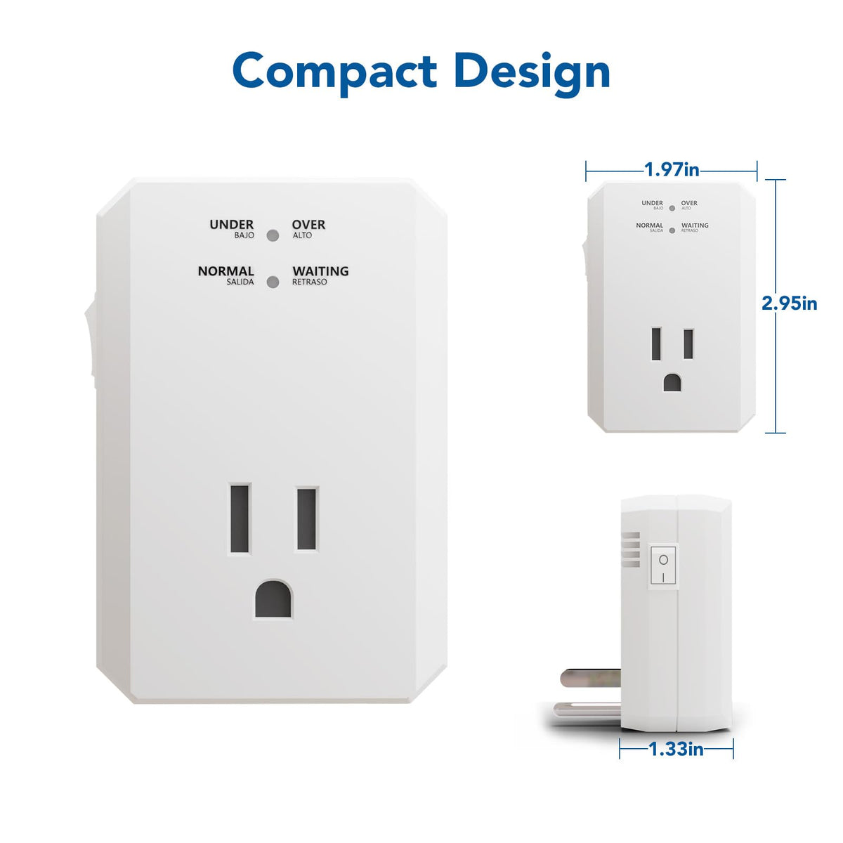 BSEED surge protector with flame-retardant shell enhances home safety.