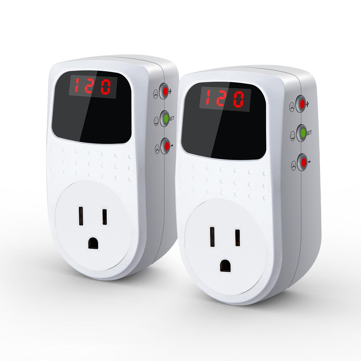 BSEED surge protector outlet with surge protection and adjustable voltage for home appliances.
