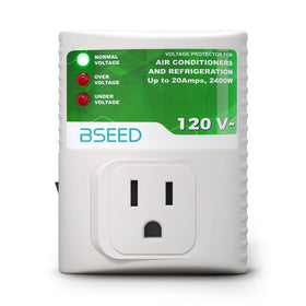BSEED surge protector refrigerator-outlet view demonstrates protection for large appliances.