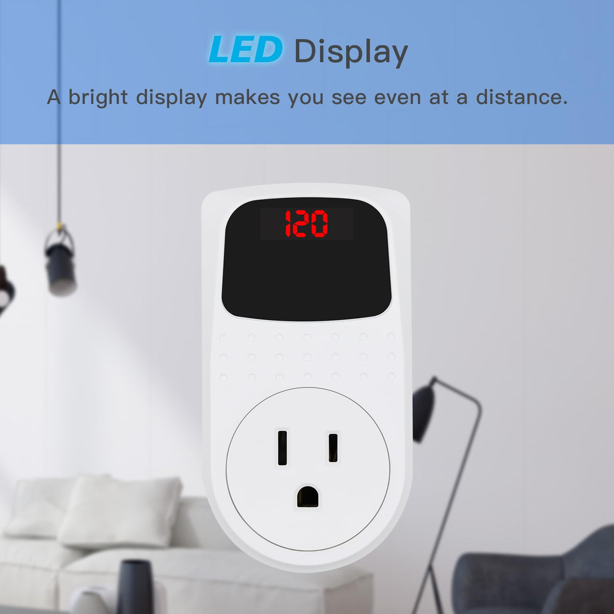 BSEED surge protector wall-plug-in design for direct, clutter-free setup.
