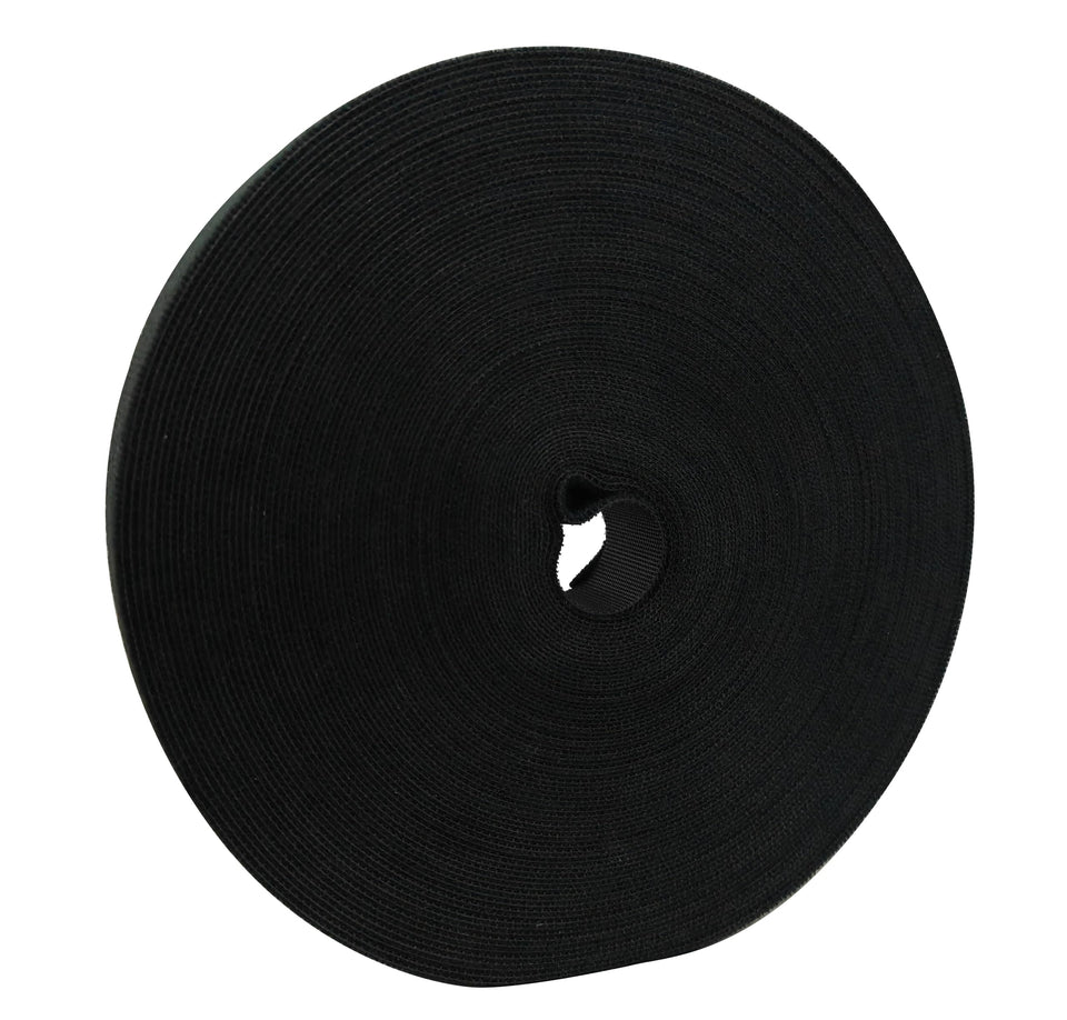 BSELEYY 27 yards reusable cable ties roll keeps long cables tidy on desks and workstations