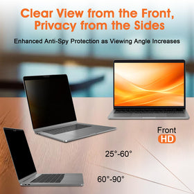 BSPROTE magnetic privacy screen installation view shows quick one-second attachment