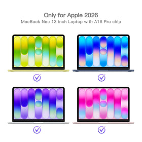 BSPROTE MacBook Neo 13 privacy screen maintains color clarity