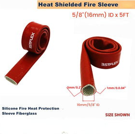 BSTFLEX application view showing bundled lines protected from high temperatures.