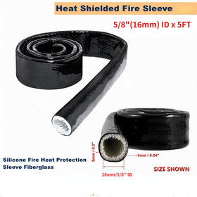 BSTFLEX fire sleeve silicone coating reduces heat transfer to components.