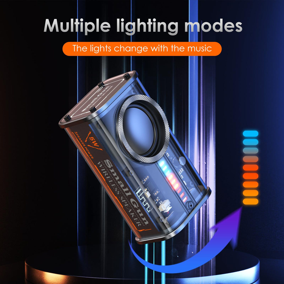 BSZHI K07 TWS stereo pairing creates immersive left-right sound.