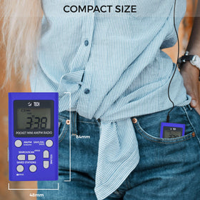 BTECH MPR-AF1 radio side view showing slim pocket size