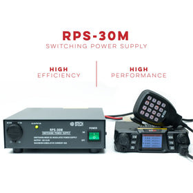BTECH RPS-30M output-voltage-meter, clear monitoring during operation.