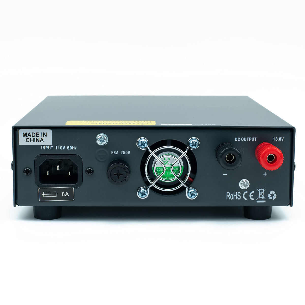 BTECH RPS-30M screw-terminals, secure DC connections for radios and devices.