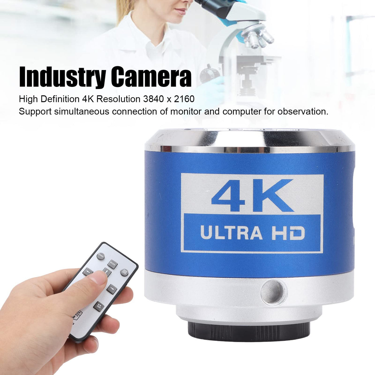 BTER KP-3609A4K remote control in use for easy shooting and playback