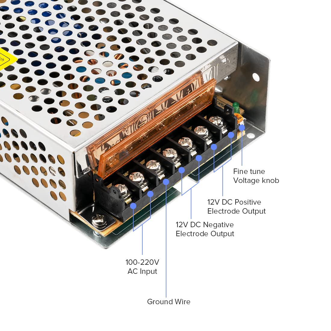 BTF-LIGHTING connection panel with secure 12V connectors for devices