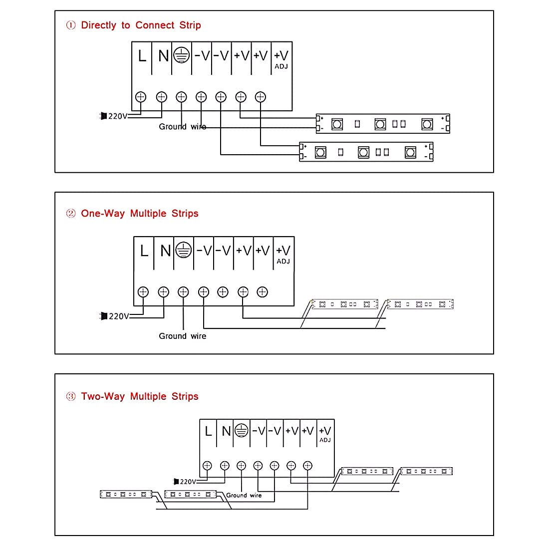 BTF-LIGHTING switch selector indicating input voltage choice before use
