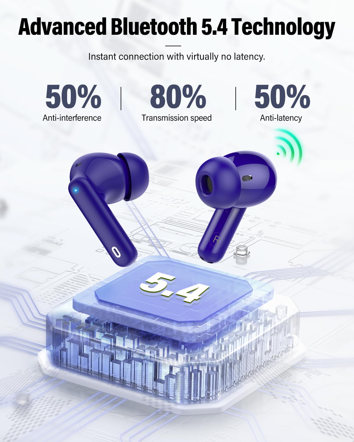Btootos earbuds worn in-ear during commute illustrating secure fit and comfort benefit