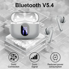 Btootos earbuds worn by runner outdoors demonstrating secure fit and sweat-resistant benefit