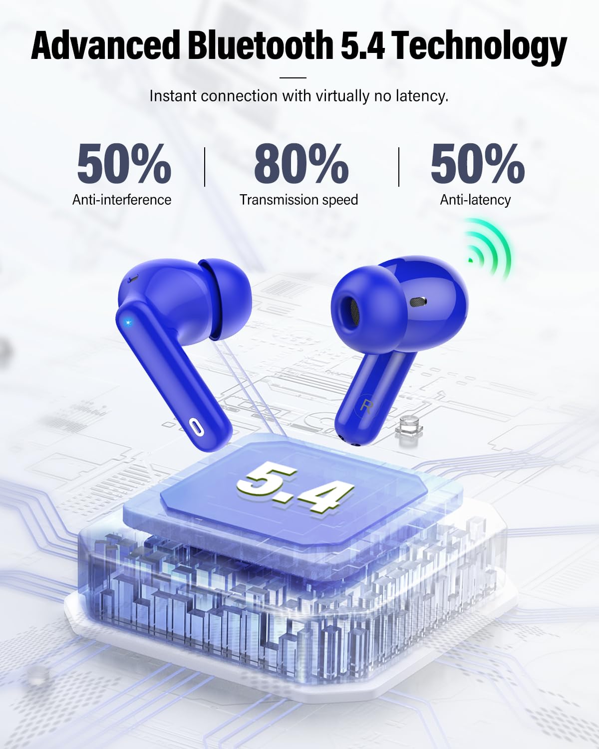 Btootos earbuds worn by runner showing secure fit and sweat resistance
