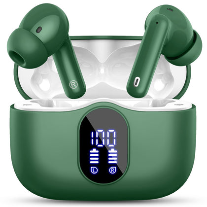 Btootos front packaging view showing earbuds and case, highlighting compact portability