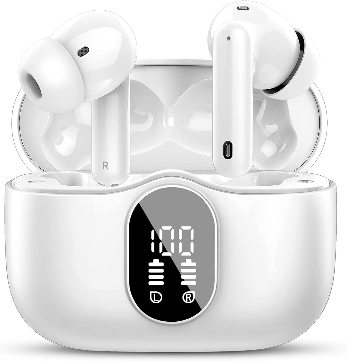 Btootos front view with case closed showing compact portability and protection