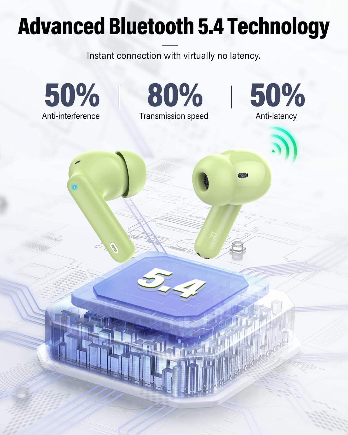 Btootos earbuds worn by runner, demonstrates secure fit and stable performance during exercise