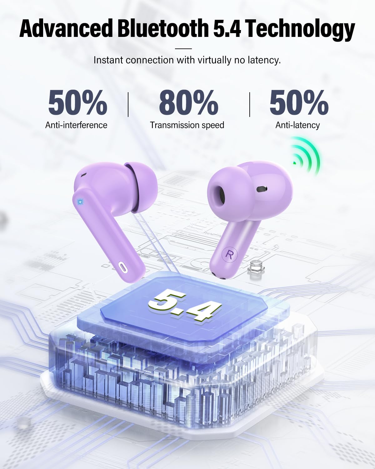 Btootos earbuds worn in ear demonstrating secure fit and comfort benefit
