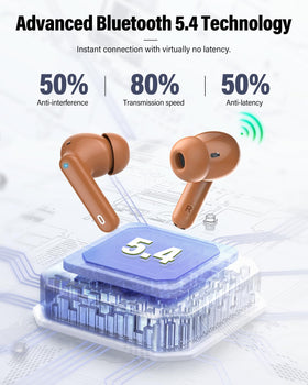 Btootos earbuds worn while running outdoors showing secure fit and sweat resistance