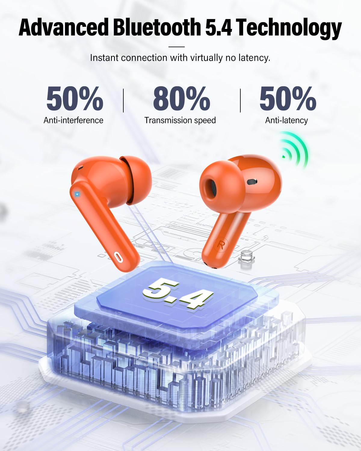 Btootos earbuds worn in ear demonstrating ergonomic fit and comfortable secure seal