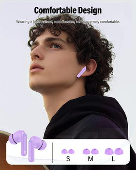 Btootos earbuds with water splashes, demonstrates IP7 water resistance protection