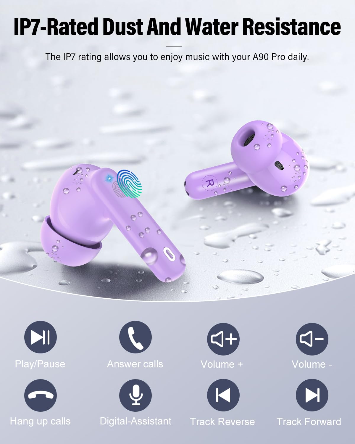 Btootos earbuds on desk near laptop illustrating multi-device use benefit