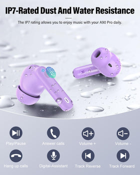 Btootos earbuds on desk near laptop illustrating multi-device use benefit