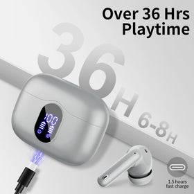 Btootos earbuds next to smartphone showing scale and pocket-friendly design for daily carry