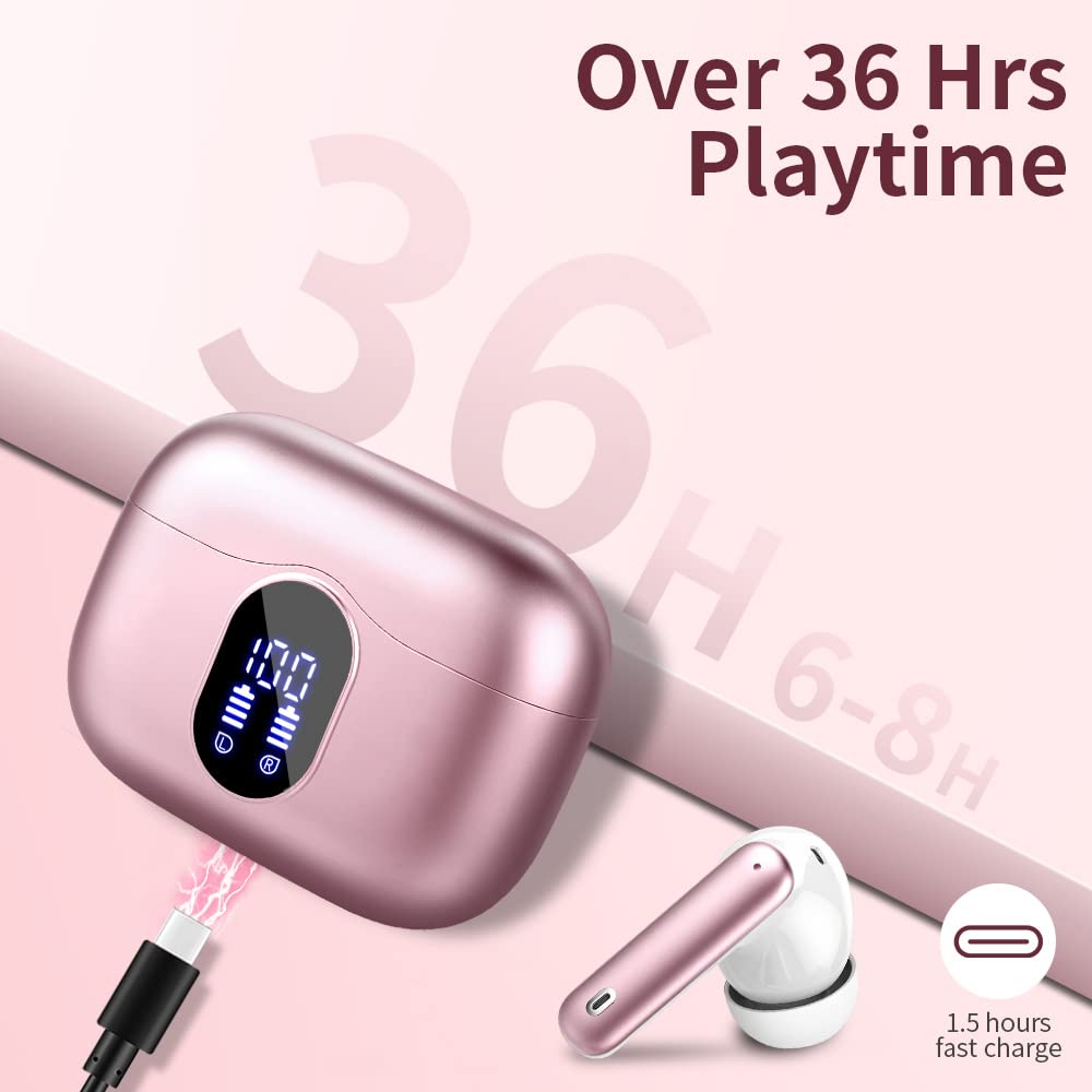 Btootos earbuds paired with laptop and phone showing multi-device use