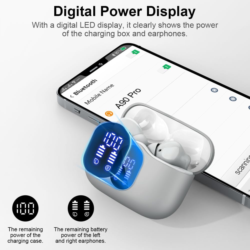 Btootos earbuds with water splash illustrating IP7 protection against sweat and rain damage