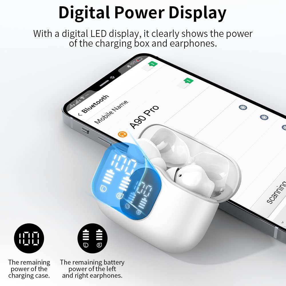 Btootos earbuds with water splash illustrating IP7 protection against moisture