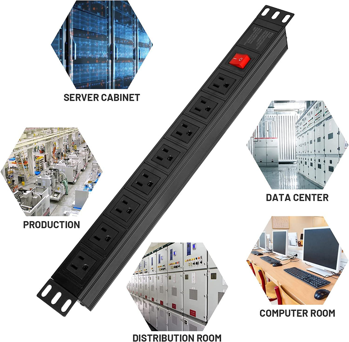 BTU installed in a server rack displaying organized power distribution and space efficiency