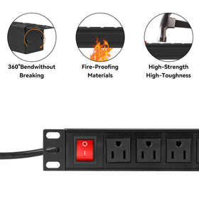 BTU surge protector with 160 joules guards connected devices.