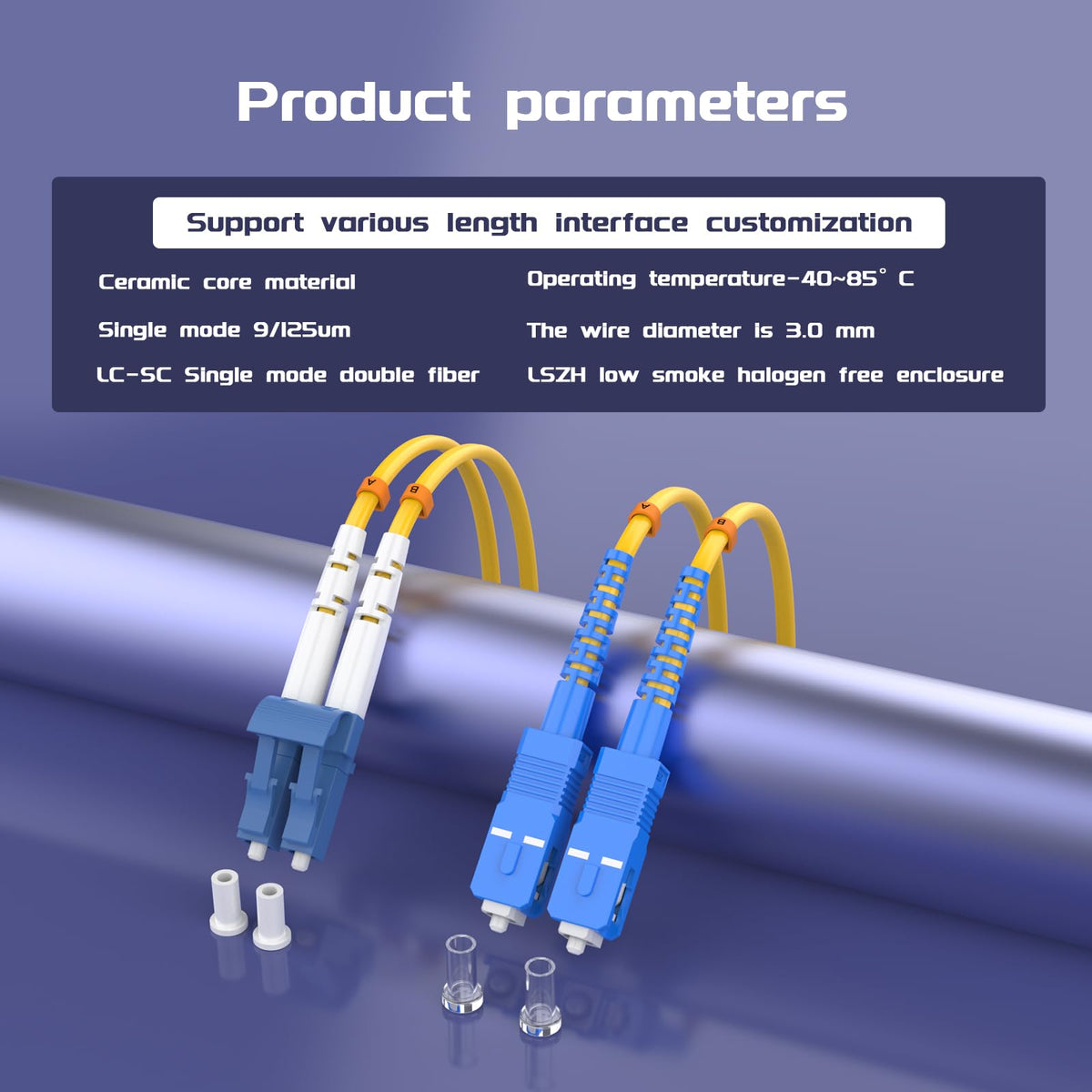 Buacoz attenuation specs at 1550 nm and 1310 nm for OS2 fiber
