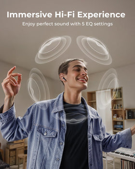 Bucephalus earbuds during workout, shows IPX7 sweat protection benefit