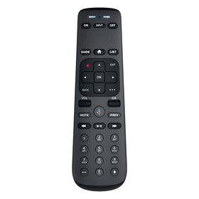 BUCK TAPE front view of RC82V remote showing full control layout and quick access