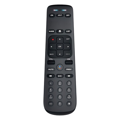 BUCK TAPE front view of RC82V remote showing full control layout and quick access